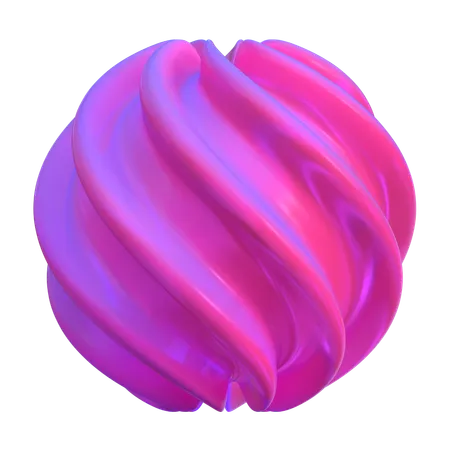 Spinned Abstract Shape  3D Icon