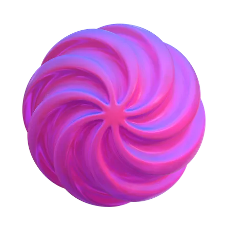 Spinned Abstract Shape  3D Icon