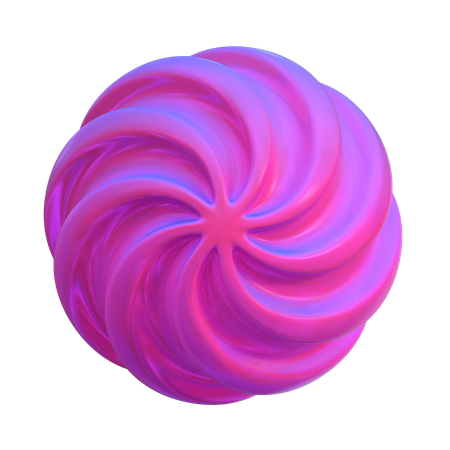 Spinned Abstract Shape  3D Icon