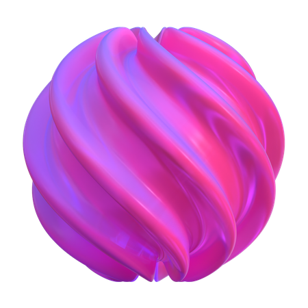 Spinned Abstract Shape  3D Icon