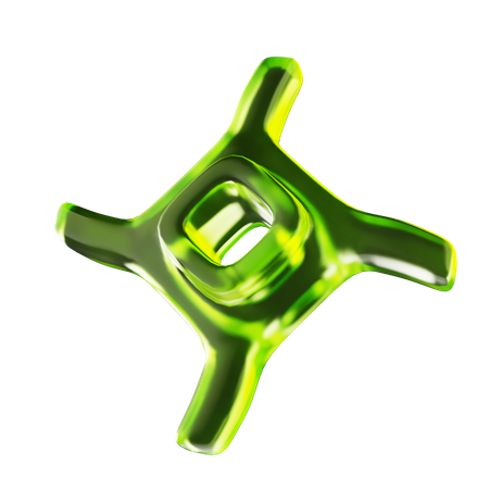 Spinner Abstract Shape  3D Icon