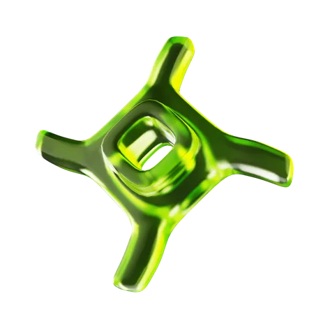 Spinner abstrakte Form  3D Icon