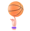 Spinning Basketball On Hand
