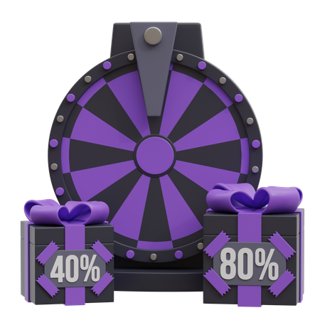 Spinning Discount Tag  3D Icon