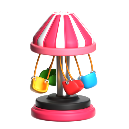 回転ポール  3D Icon
