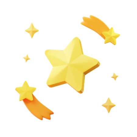 Spinning Stars  3D Icon