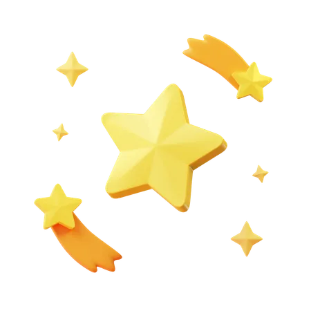 Spinning Stars  3D Icon
