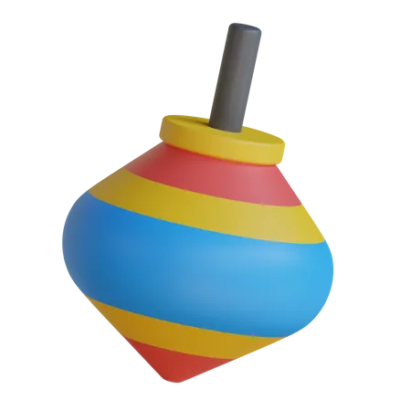 Spinning Top  3D Icon