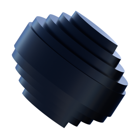 こま抽象  3D Icon