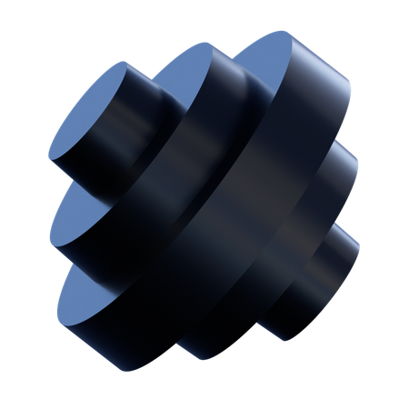 こま抽象  3D Icon
