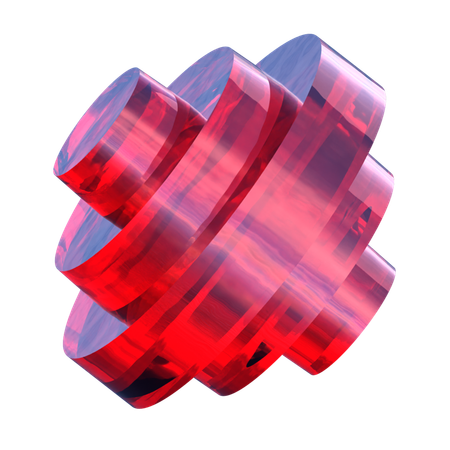 こま抽象  3D Icon