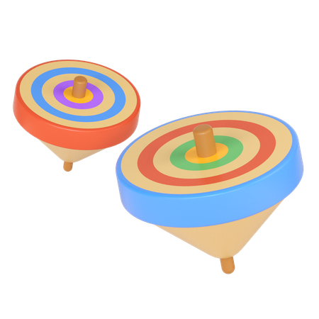 Spinning Tops  3D Icon
