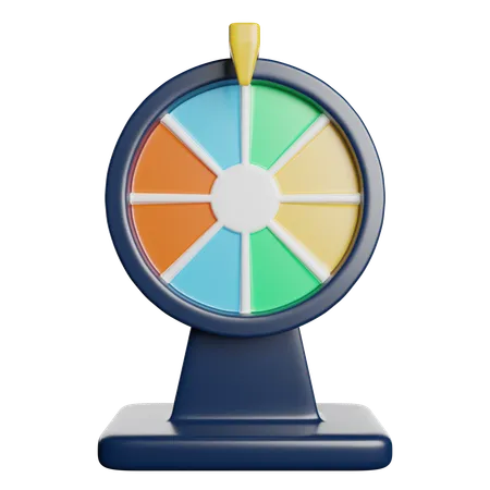 Spinning Wheel Play 3D Icon