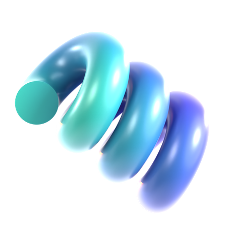Spiral Abstract  3D Icon