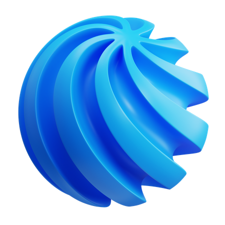 Spiral Abstract  3D Icon