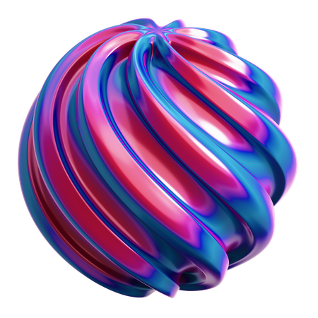 Spiral Abstract  3D Icon