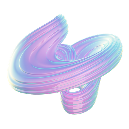 Spiral Abstract Shape  3D Icon