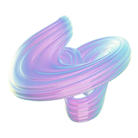 Spiral Abstract Shape  3D Icon