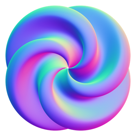 Spiral Abstract Shape  3D Icon