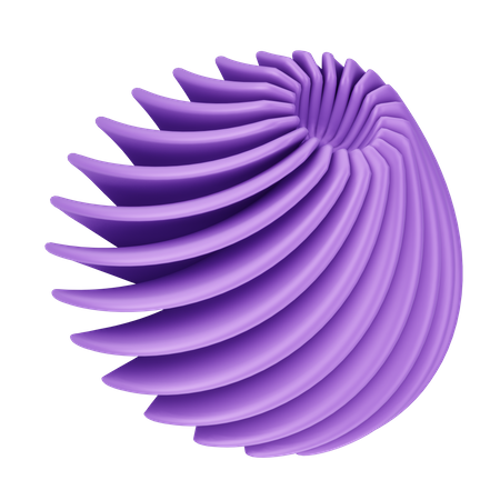 Spiral Abstract Shape  3D Icon