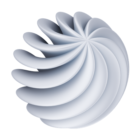 Spiral Abstract Shape  3D Icon