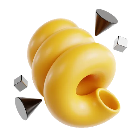 Spiral Abstract Shape  3D Icon