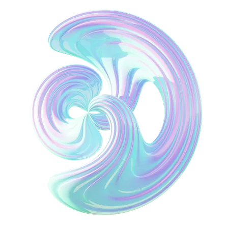 Spiral Abstract Shape  3D Icon