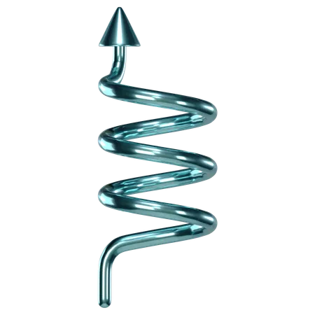 Spiral Arrow  3D Icon