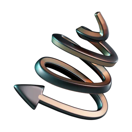 Spiral Arrow  3D Icon