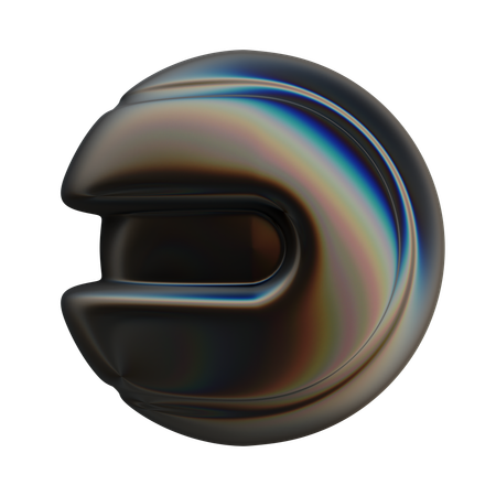 Spiral Ball Abstract Shape  3D Icon