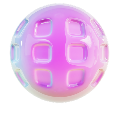 Spiral Ball Abstract Shape  3D Icon