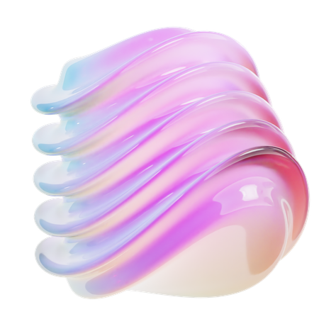 Spiral Ball Abstract Shape  3D Icon