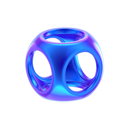 Spiral Ball Abstract Shape  3D Icon