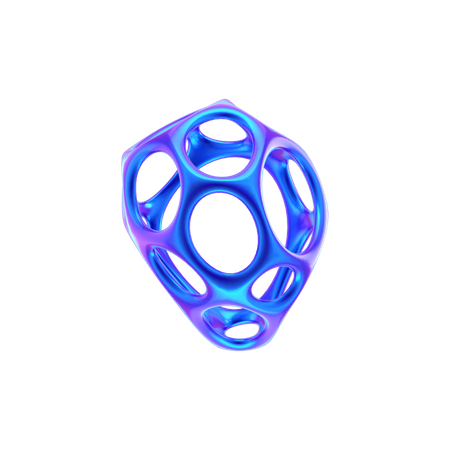 Spiral Ball Abstract Shape  3D Icon