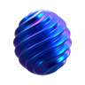 3d spiral ball illustration