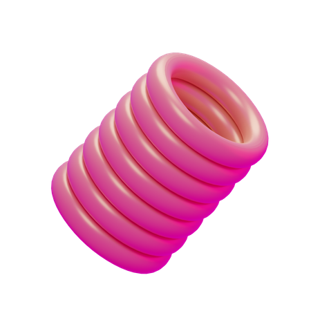 Spiral Basic Geometry  3D Icon