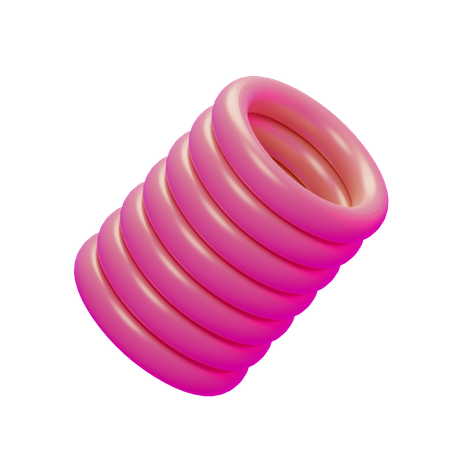 Spiral Basic Geometry 3D Icon