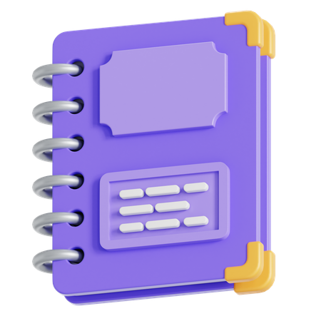Spiral book  3D Icon