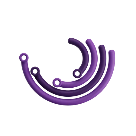 Spiral Chart  3D Icon