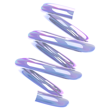 Spiral Glass Holographic  3D Icon