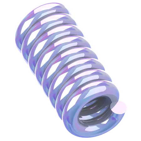 Spiral Glass Holographic  3D Icon