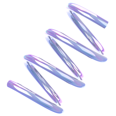 Spiral Glass Holographic  3D Icon