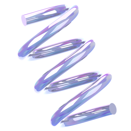 Spiral Glass Holographic  3D Icon