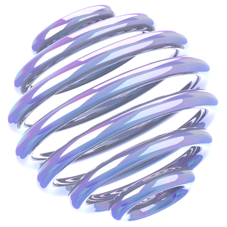 Spiral Glass Holographic  3D Icon