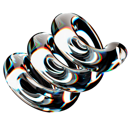 Spiral Glass Spectrum  3D Icon