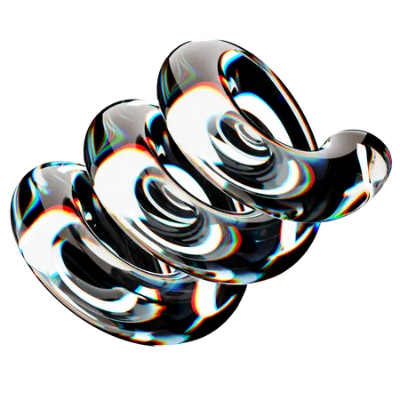 Spiral Glass Spectrum  3D Icon