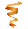 Spiral Golden Ribbon