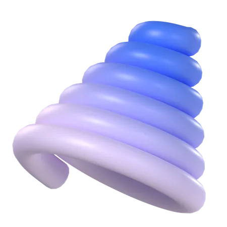 Spiral Gradient  3D Icon