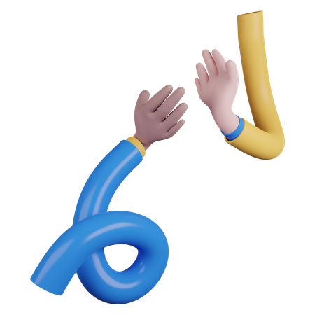 Spiral Hand Clap  3D Icon