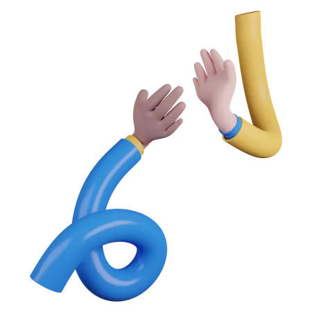 Spiral Hand Clap  3D Icon
